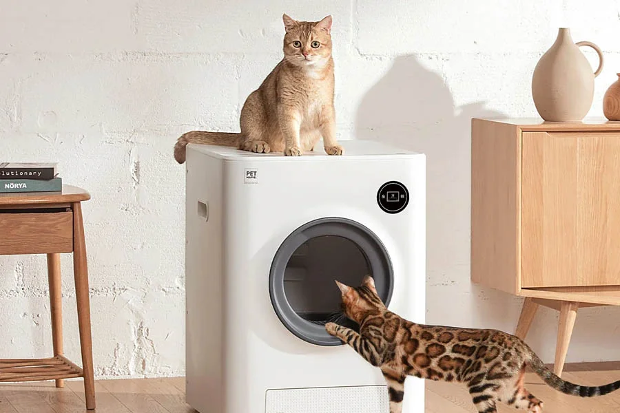 automatic scooping litter box
