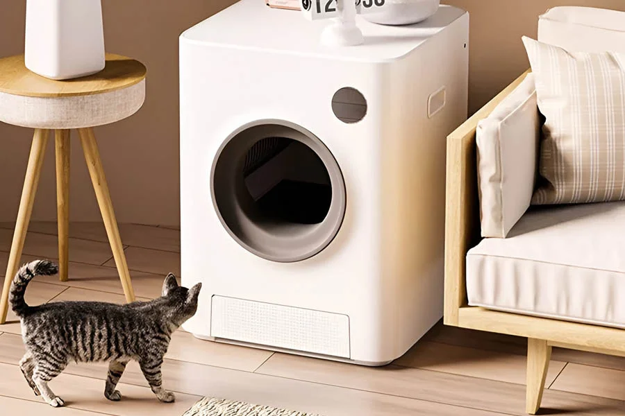 self cleaning litter box for multiple cats