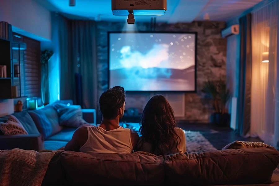 home theater system with projector